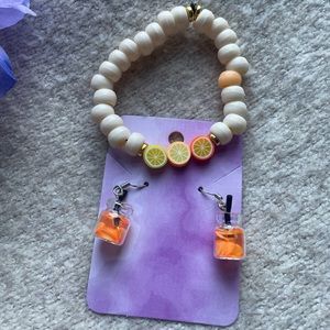 Handmade set Bracelet and earrings !!